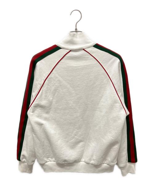 GUCCI（グッチ）GUCCI (グッチ) ウェブラインスウェットトラックジャケット ホワイト サイズ:XSの古着・服飾アイテム