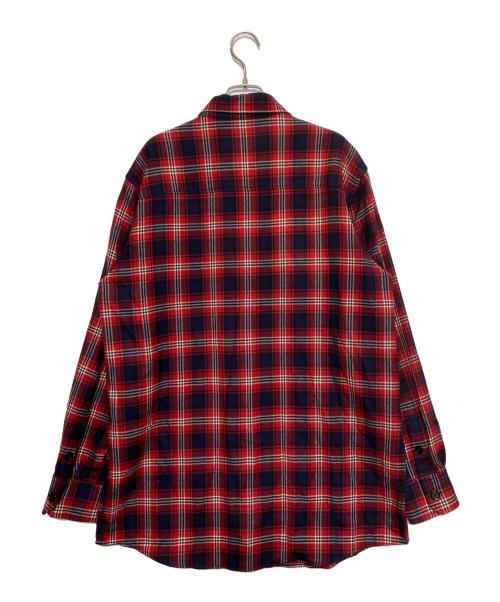 DOLCE & GABBANA（ドルチェ＆ガッバーナ）DOLCE & GABBANA (ドルチェ＆ガッバーナ) チェックネルシャツ レッド サイズ:46の古着・服飾アイテム