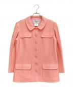 CHANELシャネル）の古着「ココマークツイードジャケット」｜ピンク