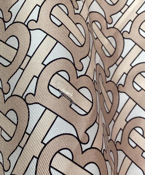 BURBERRY（バーバリー）BURBERRY (バーバリー) TBモノグラムシルクシャツ ピンク サイズ:34の古着・服飾アイテム