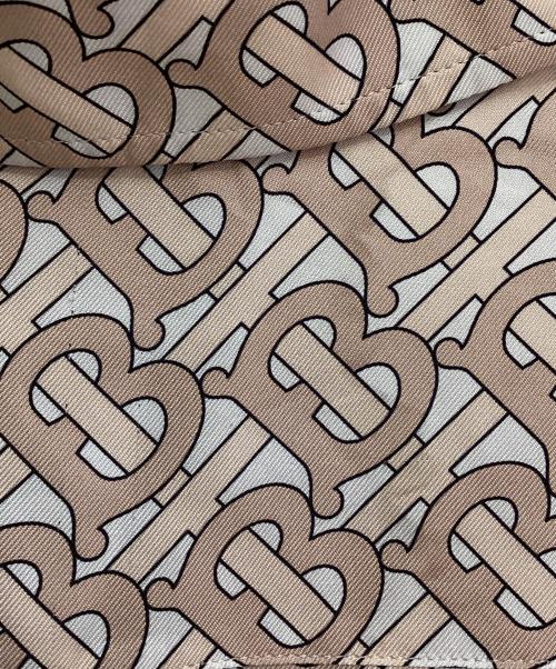 BURBERRY（バーバリー）BURBERRY (バーバリー) TBモノグラムシルクシャツ ピンク サイズ:34の古着・服飾アイテム