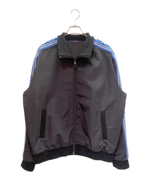 LOUIS VUITTON（ルイ ヴィトン）LOUIS VUITTON (ルイ ヴィトン) LVフェアアイルトラックジャケット ブラック×ブルー サイズ:Lの古着・服飾アイテム