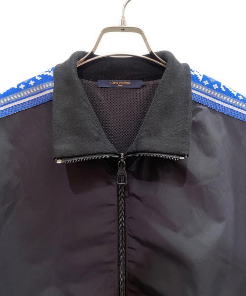 LOUIS VUITTON（ルイ ヴィトン）LOUIS VUITTON (ルイ ヴィトン) LVフェアアイルトラックジャケット ブラック×ブルー サイズ:Lの古着・服飾アイテム