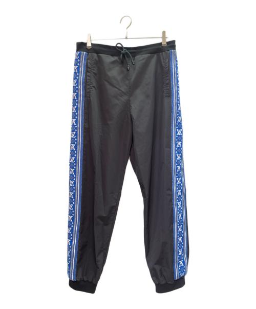 LOUIS VUITTON（ルイ ヴィトン）LOUIS VUITTON (ルイ ヴィトン) LVフェアアイルトラックパンツ ブラック サイズ:Lの古着・服飾アイテム