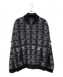 LOUIS VUITTON（ルイ ヴィトン）の古着「LVカートゥーンジップアップスウェット」｜ブラック