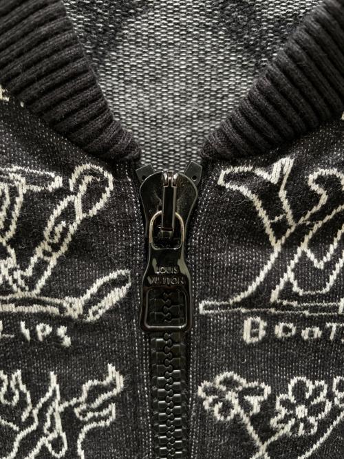 LOUIS VUITTON（ルイ ヴィトン）LOUIS VUITTON (ルイ ヴィトン) LVカートゥーンジップアップスウェット ブラック サイズ:XLの古着・服飾アイテム