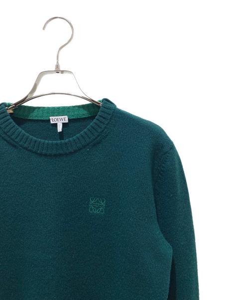 LOEWE（ロエベ）LOEWE (ロエベ) アナグラムロゴニット グリーン サイズ:Sの古着・服飾アイテム