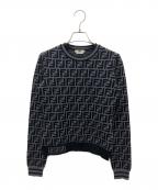 FENDIフェンディ）の古着「ズッカニット」｜グレー×ブラック