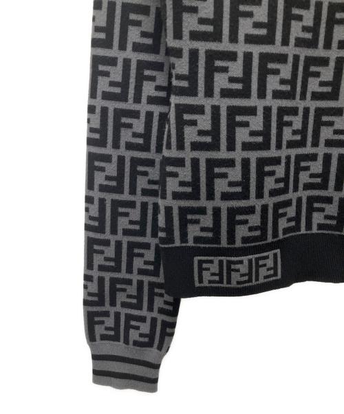 FENDI（フェンディ）FENDI (フェンディ) ズッカニット グレー×ブラック サイズ:38の古着・服飾アイテム