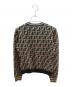 FENDI (フェンディ) ズッカ柄 ニット ブラウン×ブラック サイズ:38：75000円