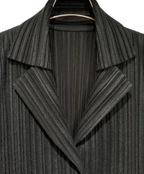 PLEATS PLEASE（プリーツプリーズ）PLEATS PLEASE (プリーツプリーズ) フェルトプリーツジャケット ブラック サイズ:3の古着・服飾アイテム