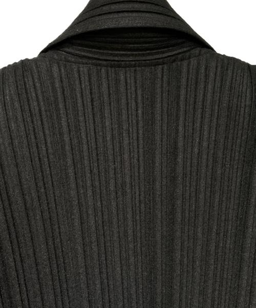 PLEATS PLEASE（プリーツプリーズ）PLEATS PLEASE (プリーツプリーズ) フェルトプリーツジャケット ブラック サイズ:3の古着・服飾アイテム