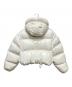 PRADA (プラダ) Re‑Nylon Convertible Cropped Down Jacket/ロゴプレートショートダウンジャケット　291973 S212 137 ホワイト サイズ:36：250000円