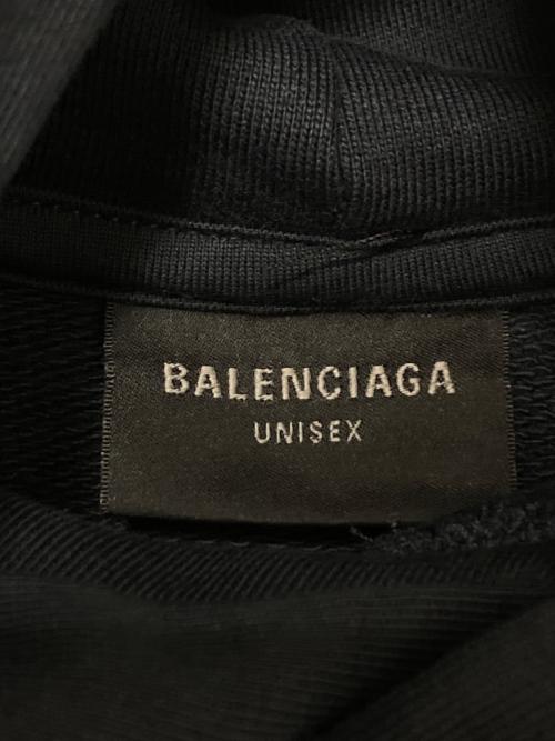 BALENCIAGA（バレンシアガ）BALENCIAGA (バレンシアガ) ロゴパーカー ネイビー サイズ:Lの古着・服飾アイテム