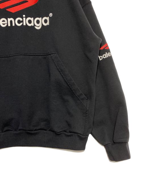 BALENCIAGA（バレンシアガ）BALENCIAGA (バレンシアガ) ロゴパーカー ネイビー サイズ:Lの古着・服飾アイテム