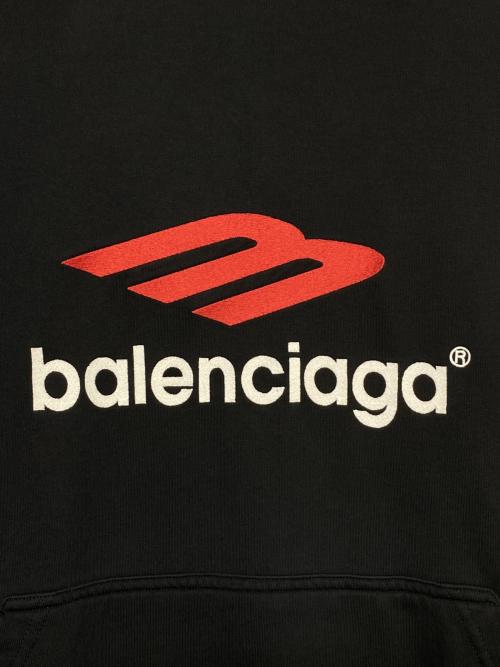 BALENCIAGA（バレンシアガ）BALENCIAGA (バレンシアガ) ロゴパーカー ネイビー サイズ:Lの古着・服飾アイテム
