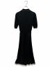 PRADA (プラダ) ニット切替ポロシャツワンピース ブラック サイズ:36：87000円
