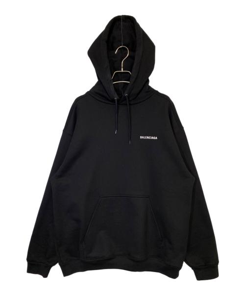 BALENCIAGA（バレンシアガ）BALENCIAGA (バレンシアガ) ロゴパーカー ブラック サイズ:Mの古着・服飾アイテム