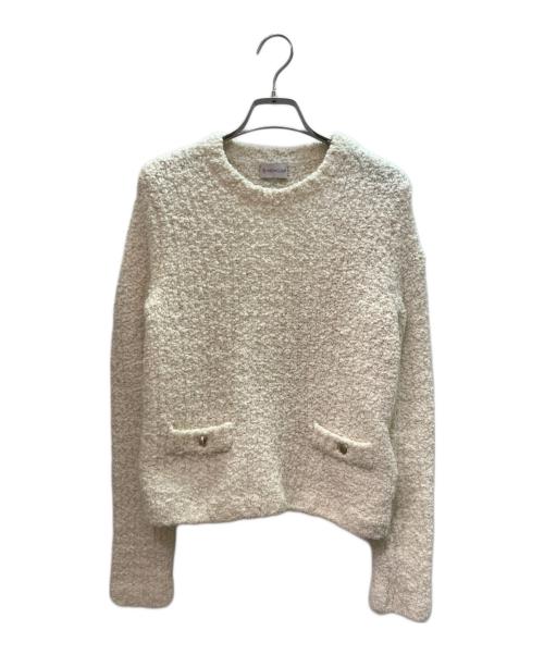 MONCLER（モンクレール）MONCLER (モンクレール) ブークレ ニット アイボリー サイズ:XSの古着・服飾アイテム