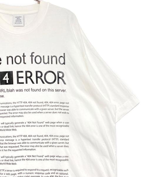 VETEMENTS（ヴェトモン）VETEMENTS (ヴェトモン) プリントTシャツ ホワイト サイズ:XSの古着・服飾アイテム