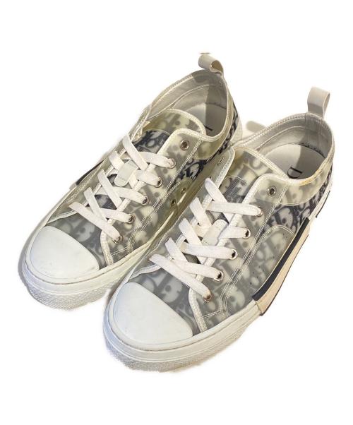 Dior（ディオール）Dior (ディオール) Logo Design Sneaker（ロゴデザインスニーカー） グレー サイズ:41の古着・服飾アイテム