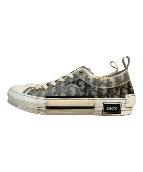 Dior（ディオール）Dior (ディオール) Logo Design Sneaker（ロゴデザインスニーカー） グレー サイズ:41の古着・服飾アイテム