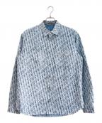Diorディオール）の古着「オブリークデニムシャツ」｜スカイブルー