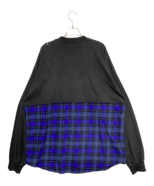 BALENCIAGA（バレンシアガ）BALENCIAGA (バレンシアガ) パッチドL/STシャツ ブラック サイズ:2の古着・服飾アイテム