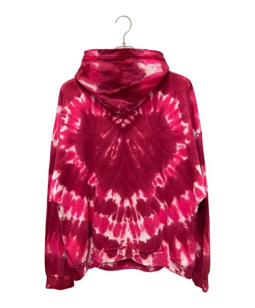BALENCIAGA（バレンシアガ）BALENCIAGA (バレンシアガ) クラックプリントタイダイプルオーバーパーカー ショッキングピンク サイズ:3の古着・服飾アイテム