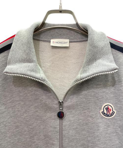 MONCLER（モンクレール）MONCLER (モンクレール) トリコロールライン トラックジャケット グレー サイズ:Mの古着・服飾アイテム