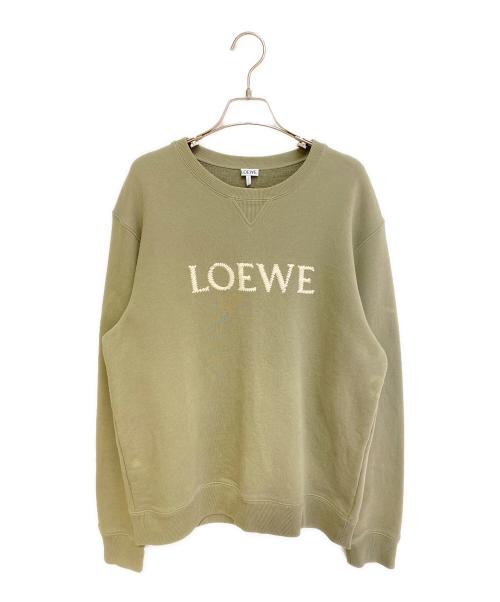 LOEWE（ロエベ）LOEWE (ロエベ) ロゴスウェット オリーブ サイズ:Lの古着・服飾アイテム