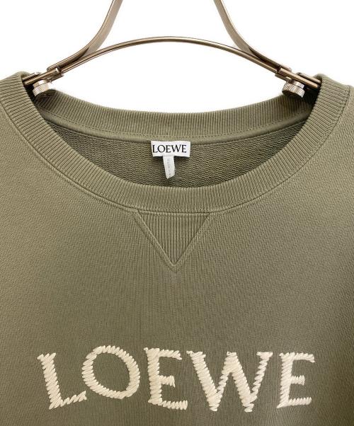 LOEWE（ロエベ）LOEWE (ロエベ) ロゴスウェット オリーブ サイズ:Lの古着・服飾アイテム