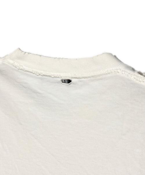 BALENCIAGA（バレンシアガ）BALENCIAGA (バレンシアガ) ダメージ加工ロゴTシャツ ホワイト サイズ:XSの古着・服飾アイテム