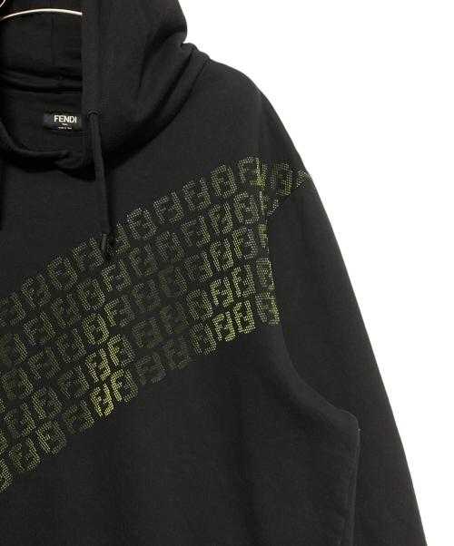 FENDI（フェンディ）FENDI (フェンディ) ロゴパーカー ブラック サイズ:XXLの古着・服飾アイテム