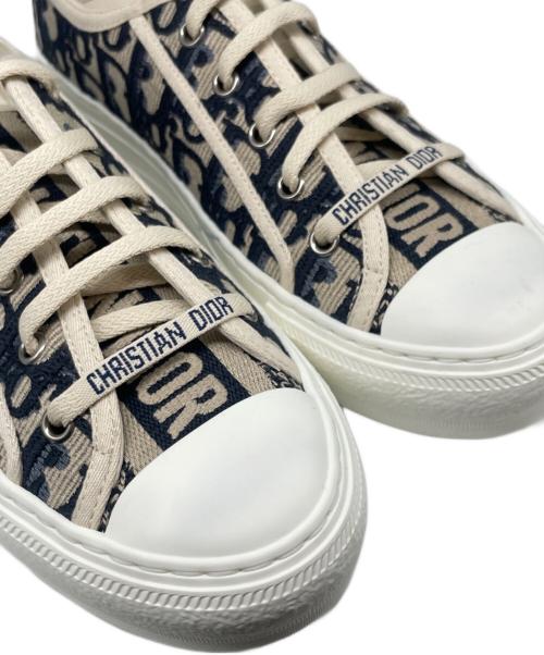 Christian Dior（クリスチャン ディオール）Christian Dior (クリスチャン ディオール) トロッター ロゴスニーカー ネイビー サイズ:38 1/2の古着・服飾アイテム