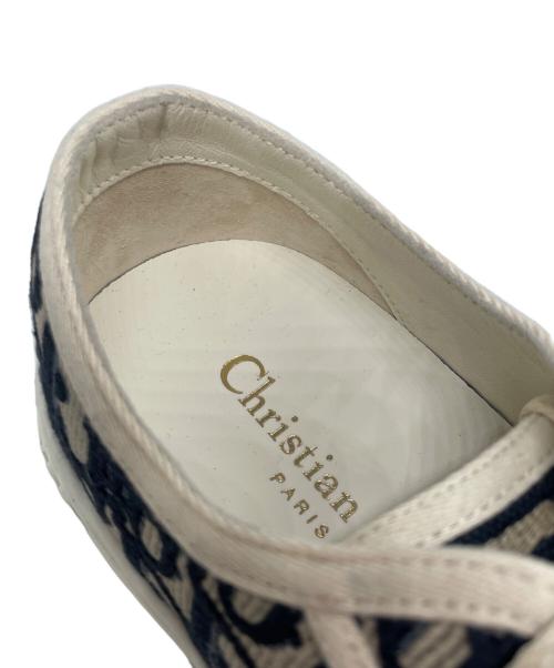 Christian Dior（クリスチャン ディオール）Christian Dior (クリスチャン ディオール) トロッター ロゴスニーカー ネイビー サイズ:38 1/2の古着・服飾アイテム