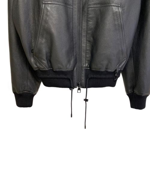 LOUIS VUITTON（ルイ ヴィトン）LOUIS VUITTON (ルイ ヴィトン) レザーアビエイタージャケット ブラック サイズ:46の古着・服飾アイテム