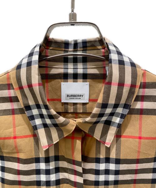 BURBERRY（バーバリー）BURBERRY (バーバリー) チェックシャツ ブラウン サイズ:36の古着・服飾アイテム