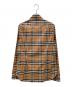 BURBERRY (バーバリー) チェックシャツ ブラウン サイズ:36：38000円