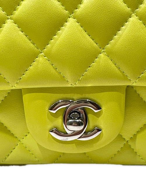 CHANEL（シャネル）CHANEL (シャネル) マトラッセチェーンショルダーバッグ ライムイエロー サイズ:20の古着・服飾アイテム