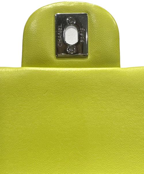 CHANEL（シャネル）CHANEL (シャネル) マトラッセチェーンショルダーバッグ ライムイエロー サイズ:20の古着・服飾アイテム