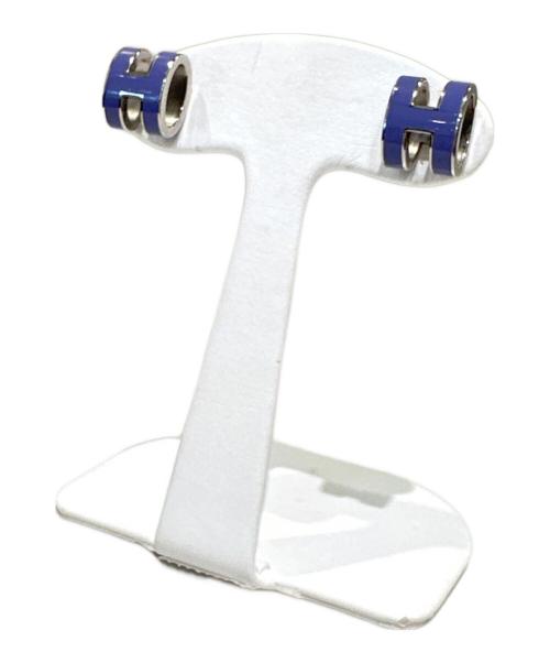 HERMES（エルメス）HERMES (エルメス) ミニポップアッシュHピアス パープル×シルバー サイズ:ミニの古着・服飾アイテム