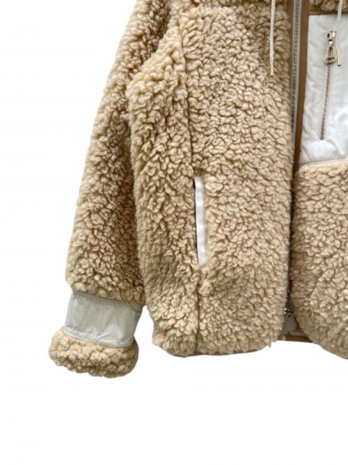 LOUIS VUITTON（ルイ ヴィトン）LOUIS VUITTON (ルイ ヴィトン) ファージーウールフリース ベージュ サイズ:34の古着・服飾アイテム