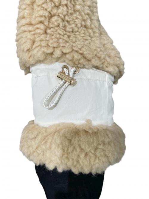 LOUIS VUITTON（ルイ ヴィトン）LOUIS VUITTON (ルイ ヴィトン) ファージーウールフリース ベージュ サイズ:34の古着・服飾アイテム