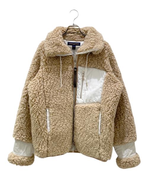 LOUIS VUITTON（ルイ ヴィトン）LOUIS VUITTON (ルイ ヴィトン) ファージーウールフリース ベージュ サイズ:34の古着・服飾アイテム