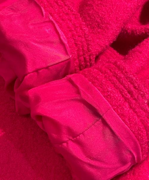 CHANEL（シャネル）CHANEL (シャネル) ココボタンツイードロングジャケット ショッキングピンク サイズ:36の古着・服飾アイテム