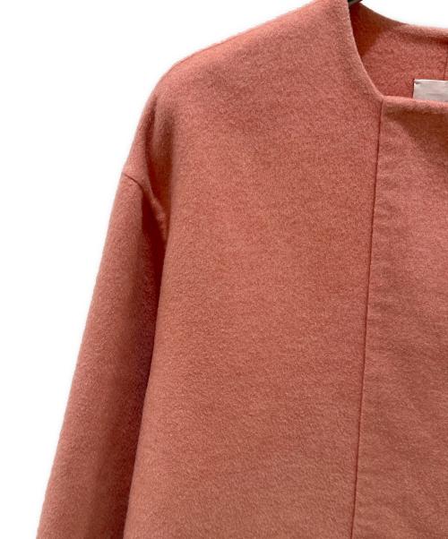HERMES（エルメス）HERMES (エルメス) ダブルフェイスカシミヤコート ピンク サイズ:34の古着・服飾アイテム