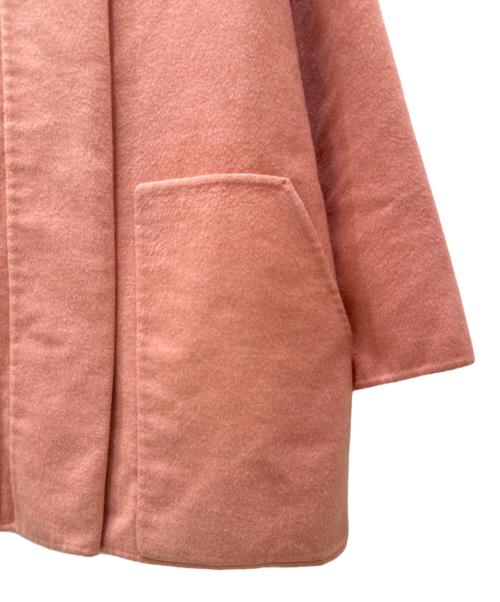 HERMES（エルメス）HERMES (エルメス) ダブルフェイスカシミヤコート ピンク サイズ:34の古着・服飾アイテム
