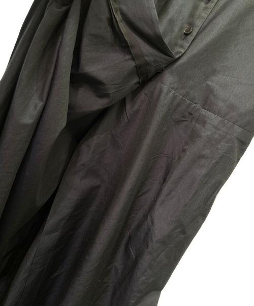 Christian Dior（クリスチャン ディオール）Christian Dior (クリスチャン ディオール) ベルテッド シルクワンピース ネイビー サイズ:34の古着・服飾アイテム