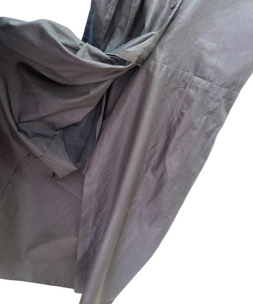 Christian Dior（クリスチャン ディオール）Christian Dior (クリスチャン ディオール) ベルテッド シルクワンピース ネイビー サイズ:34の古着・服飾アイテム